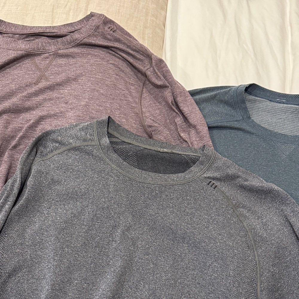 LOT OF 3 - lululemon athletica Metal Vent Tech Shirts - Men’s Medium